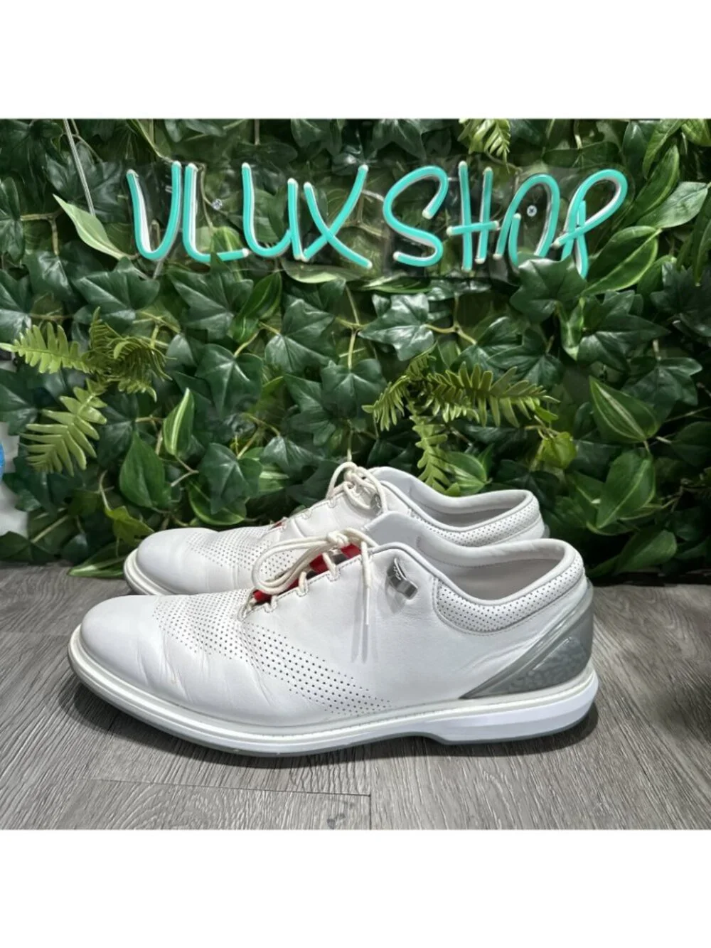 Nike Jordan ADG 4 'White Pure Platinum' Golf Shoe DM0103-105 VNDS Mens Size 12